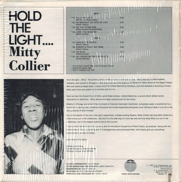 Mitty Collier : Hold The Light... (LP, Album)