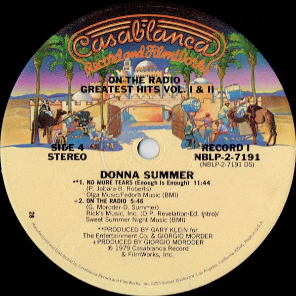 Donna Summer : On The Radio: Greatest Hits Vol. I & II (2xLP, Album, Comp, 28)