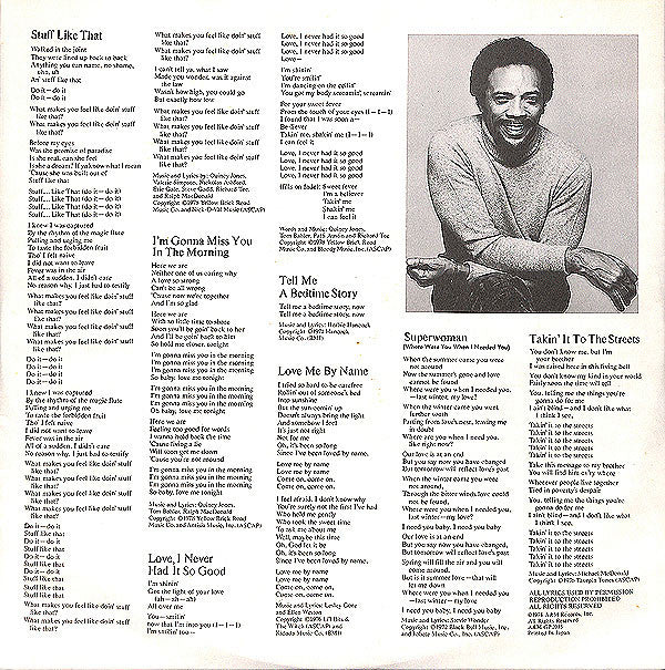 Quincy Jones : Sounds ... And Stuff Like That!! (LP, Album)