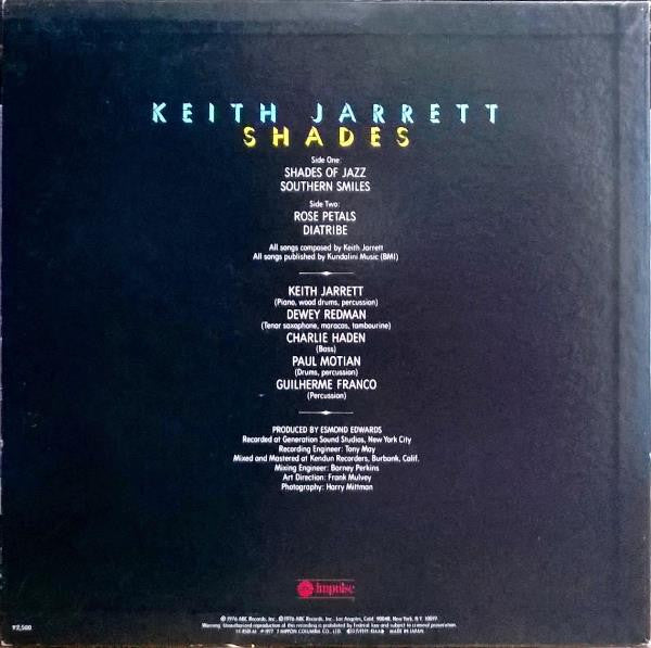 Keith Jarrett : Shades (LP)