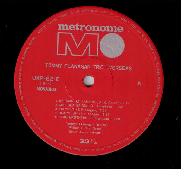 Tommy Flanagan Trio : Overseas (LP, Album, Mono, RE)