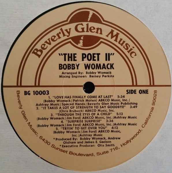 Bobby Womack Featuring Patti LaBelle : The Poet II (LP, Album)