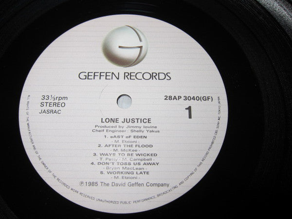 Lone Justice : Lone Justice (LP, Album)