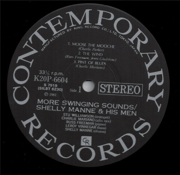 Shelly Manne & His Men : More Swinging Sounds (LP, Album, RE)
