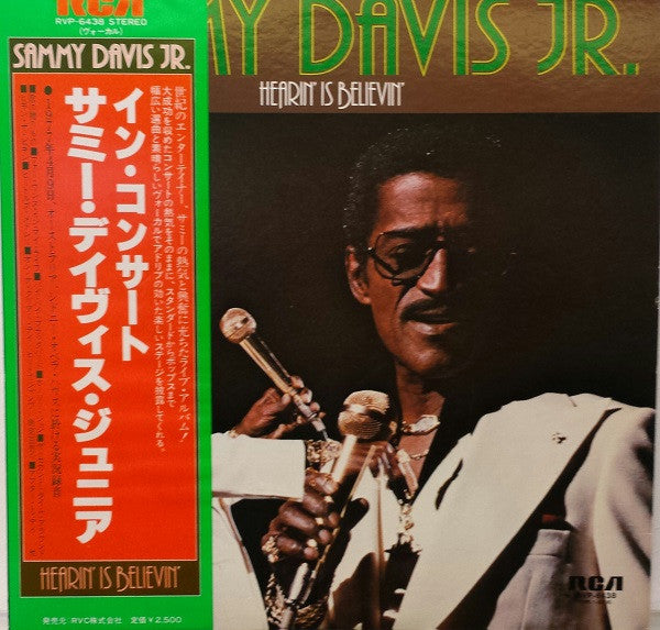 Sammy Davis Jr. : Hearin' Is Believin' (LP, Album, RE)