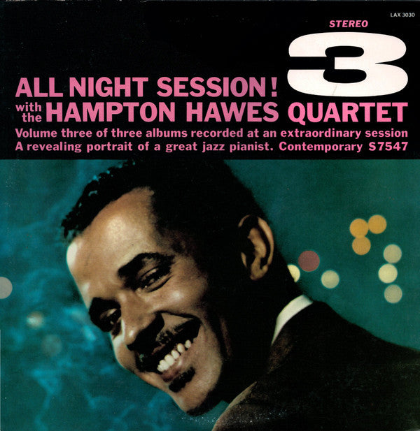 Hampton Hawes Quartet : All Night Session, Vol. 3 (LP, Album, Ltd, RE)