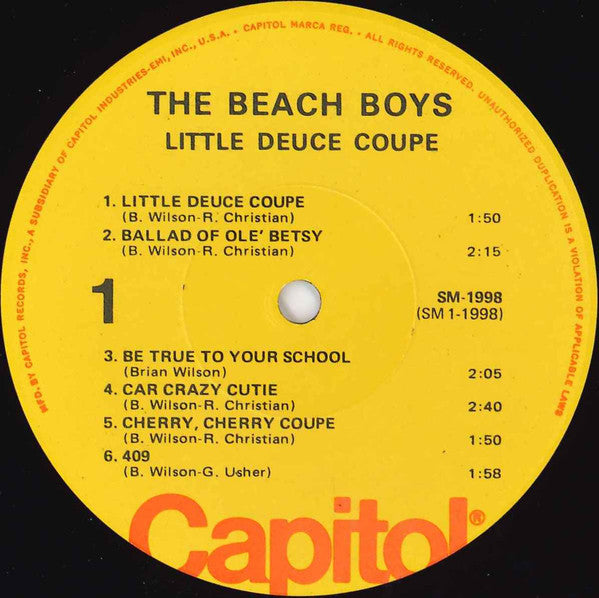 The Beach Boys : Little Deuce Coupe (LP, Album, RE)