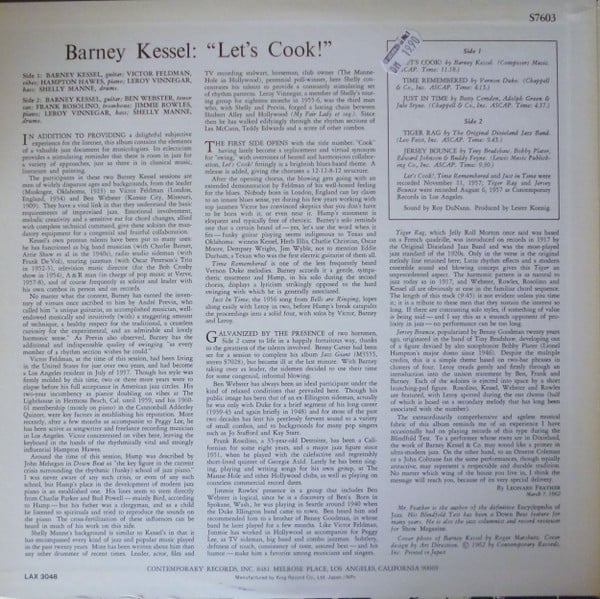 Barney Kessel : Let's Cook! (LP, Album, RE)