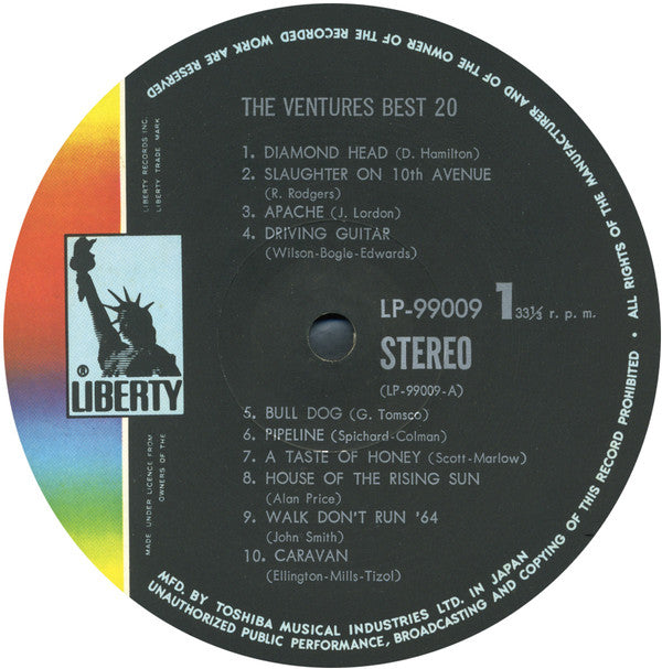 The Ventures : Best 20 (LP, Comp, Gat)