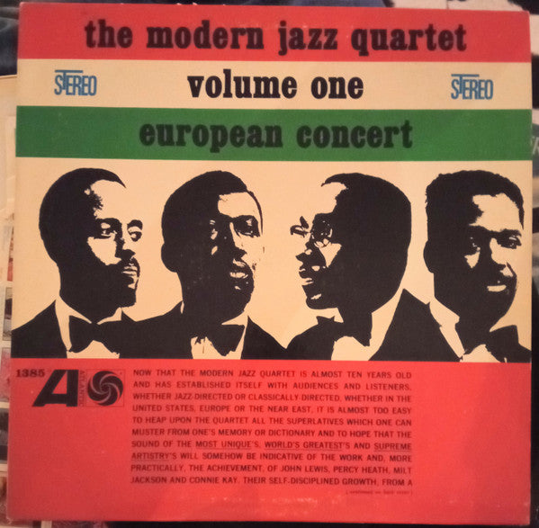 The Modern Jazz Quartet : European Concert : Volume One (LP, Album, RE)