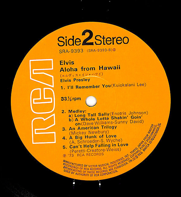 Elvis* : Aloha From Hawaii Via Satellite (2xLP, Album, Gat)