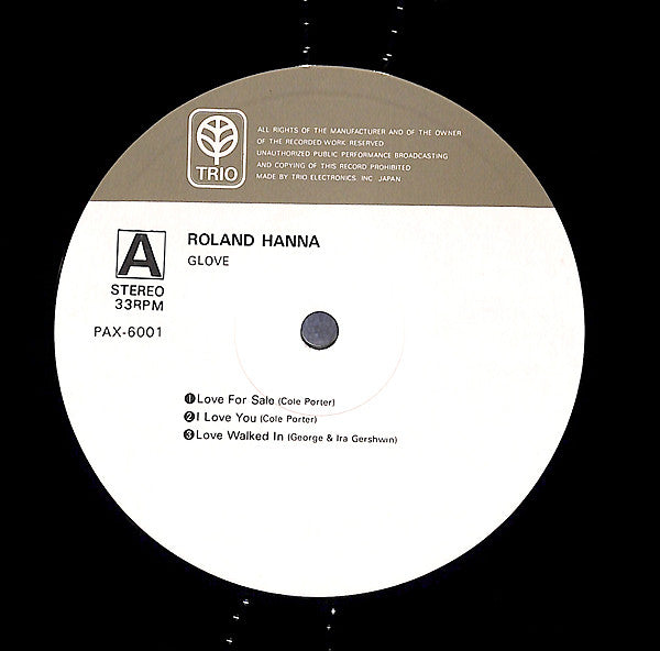 Roland Hanna : Glove (LP, Album, Dir)