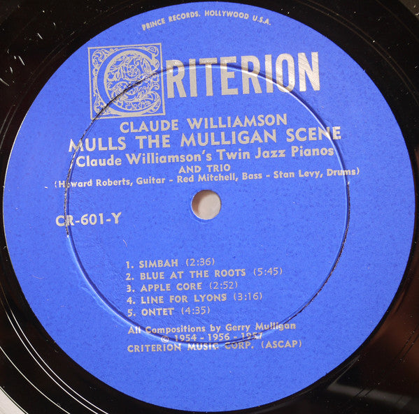 Claude Williamson : Claude Williamson Mulls The Mulligan Scene (LP, Album)