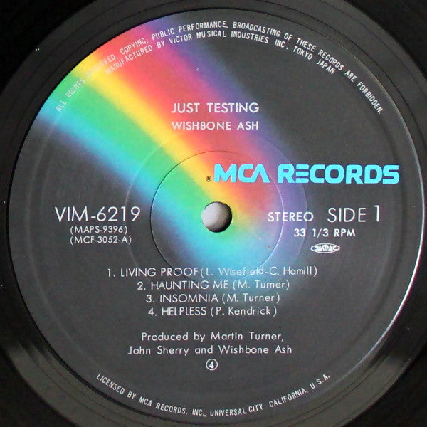 Wishbone Ash = ウィッシュボーン・アッシュ* : Just Testing = ジャスト・テスティング (LP, Album)