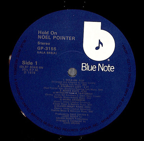 Noel Pointer : Hold On (LP, Album)