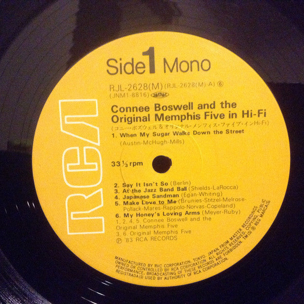 Connee Boswell* And The Original Memphis Five : Connee Boswell And The Original Memphis Five In Hi-Fi (LP, Album, Mono, RE)