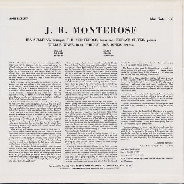 J.R. Monterose : J.R. Monterose (LP, Album, Mono, RE)