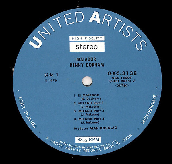 Kenny Dorham : Matador (LP, Album, RE)