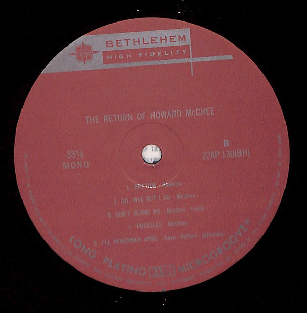 Howard McGhee : The Return Of Howard McGhee (LP, Album, Mono, RE)