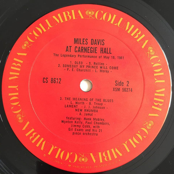 Miles Davis : Miles Davis At Carnegie Hall (LP, Album, RE)