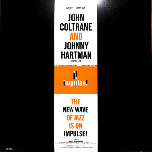 John Coltrane And Johnny Hartman : John Coltrane And Johnny Hartman (LP, Album, RE)