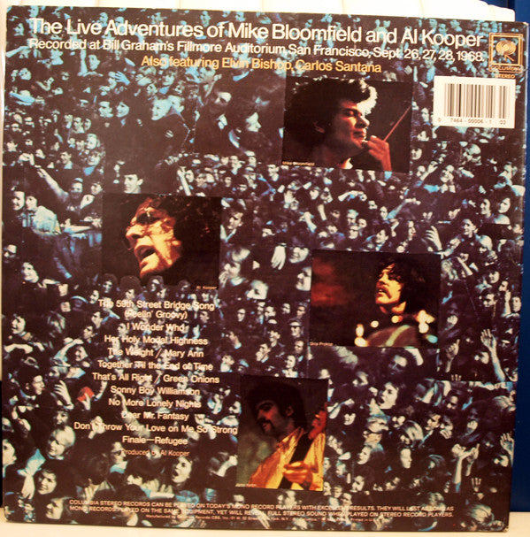 Mike Bloomfield And Al Kooper : The Live Adventures Of Mike Bloomfield And Al Kooper (2xLP, Album, RE, Gat)