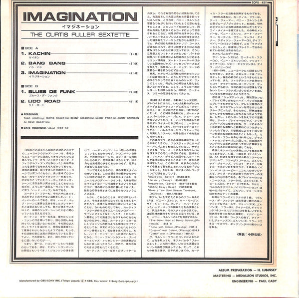 The Curtis Fuller Sextette* : Imagination (LP, Album, RE)