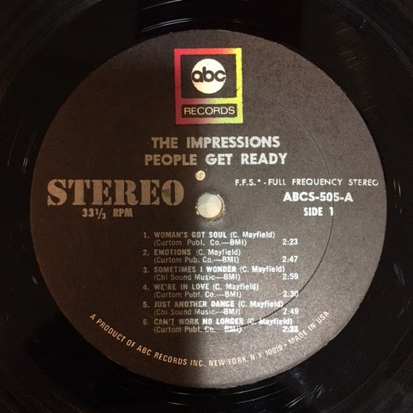 The Impressions : People Get Ready (LP, Album, RE)