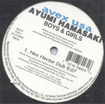 Ayumi Hamasaki : Boys & Girls (Hex Hector Remixes) (12")