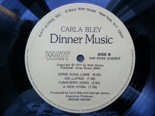 Carla Bley : Dinner Music (LP, Album)