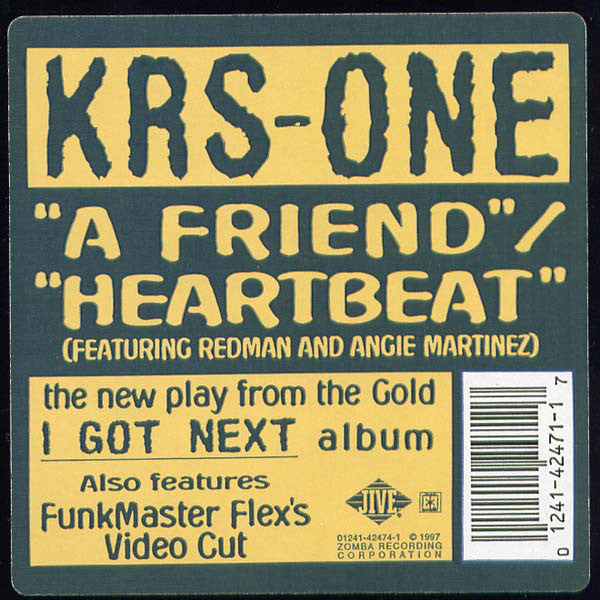 KRS-One : A Friend / Heartbeat (12")