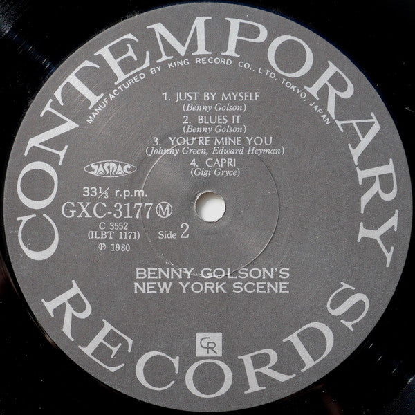 Benny Golson : Benny Golson's New York Scene (LP, Album, Mono, RE)