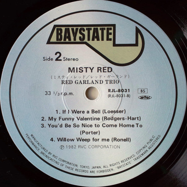 Red Garland Trio* : Misty Red (LP, Album)