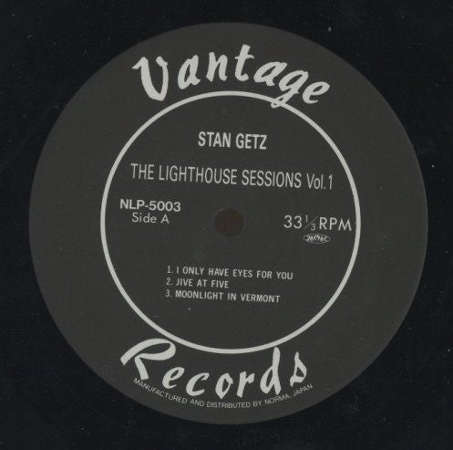 Stan Getz : The Lighthouse Sessions Vol. 1 (LP, Album, Mono, RM)