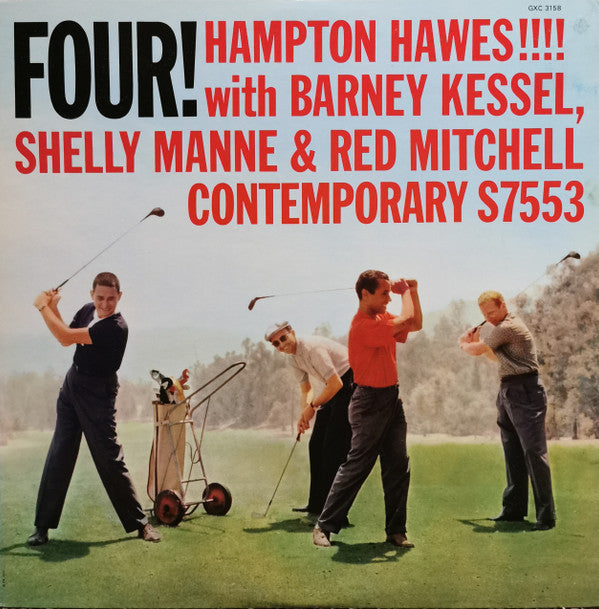 Hampton Hawes !!!! With Barney Kessel, Shelly Manne & Red Mitchell : Four! (LP, Album)