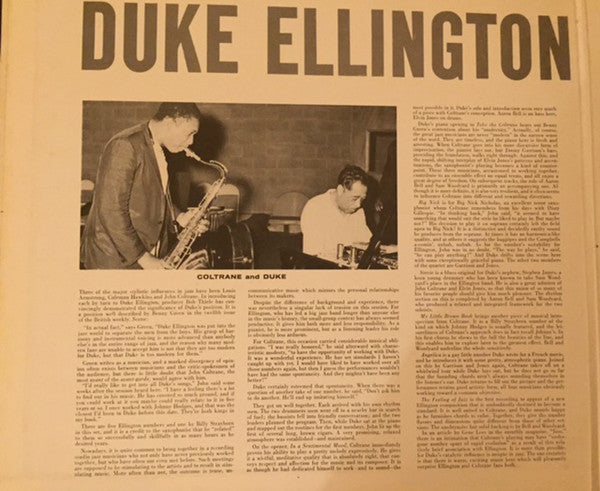 Duke Ellington & John Coltrane : Duke Ellington & John Coltrane (LP, Album, RE, Gat)