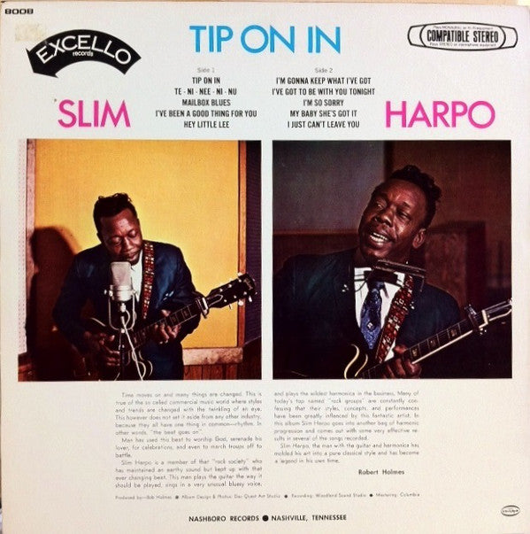 Slim Harpo : Tip On In (LP, Album, RE)
