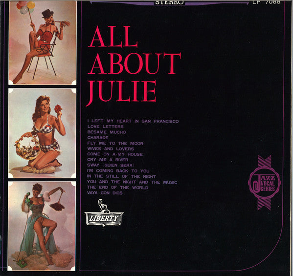 Julie London : All About Julie  (LP, Comp, Red)