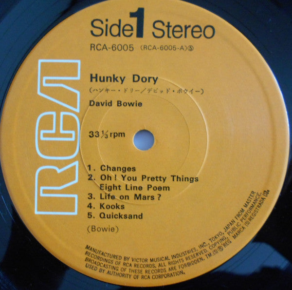 David Bowie : Hunky Dory (LP, Album)