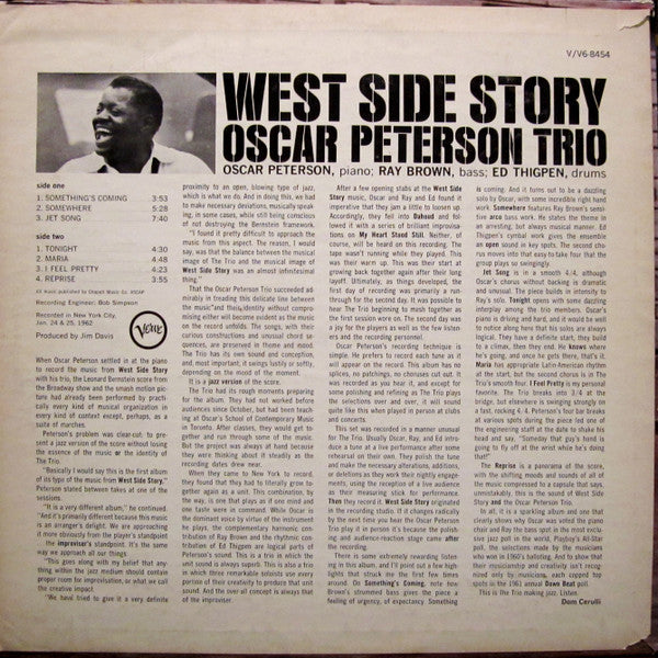 Oscar Peterson Trio* : West Side Story (LP, Album)