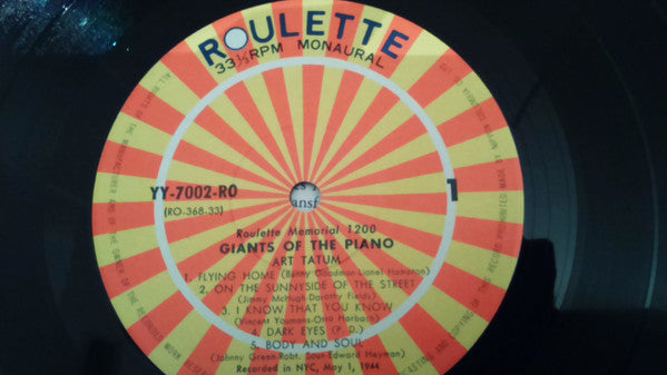 Art Tatum, Erroll Garner : Giants Of The Piano (LP, Album, Mono, Ltd, RE)