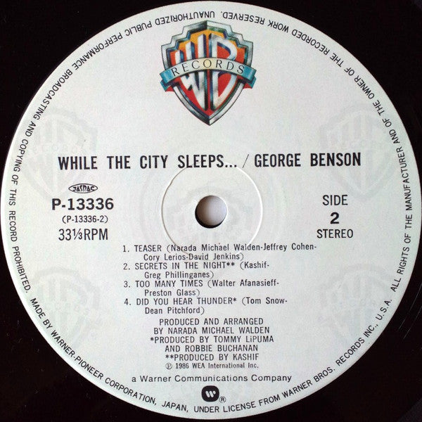 George Benson : While The City Sleeps... (LP, Album)
