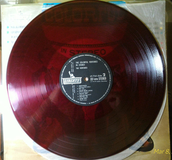 The Ventures : The Colorful Ventures (LP, Album, Red)