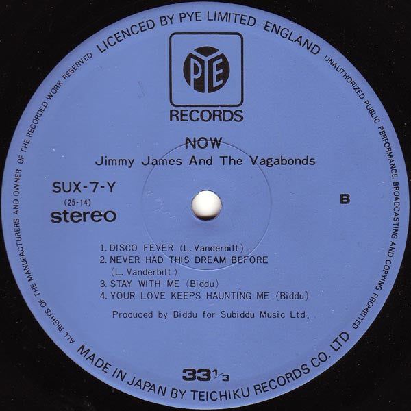 Jimmy James And The Vagabonds* : Now (LP, Album)