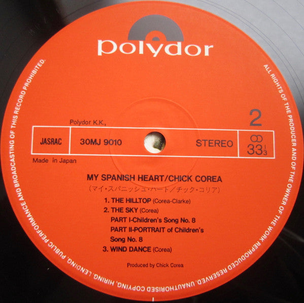 Chick Corea : My Spanish Heart  (2xLP, Album, Ltd, RE, S/Edition, gat)