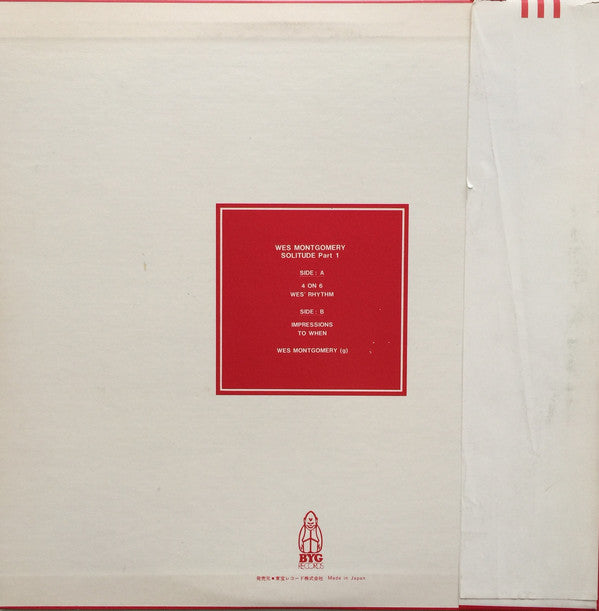 Wes Montgomery : Solitude Part 1 (LP, Album, Mono)