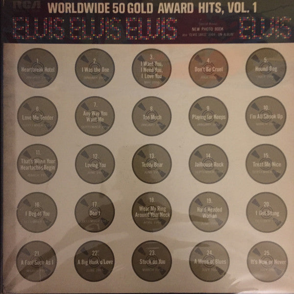 Elvis* : Worldwide 50 Gold Award Hits, Vol. 1 (4xLP, Comp, Mono + Box)
