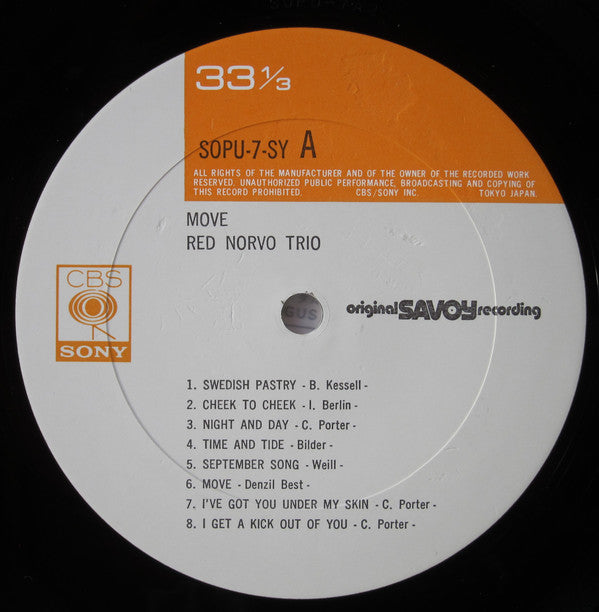 The Red Norvo Trio With Tal Farlow, Charles Mingus : Move! (LP, Album, Mono, RE)
