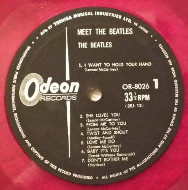 The Beatles : Meet The Beatles! (LP, Album, Mono, RE, Red)
