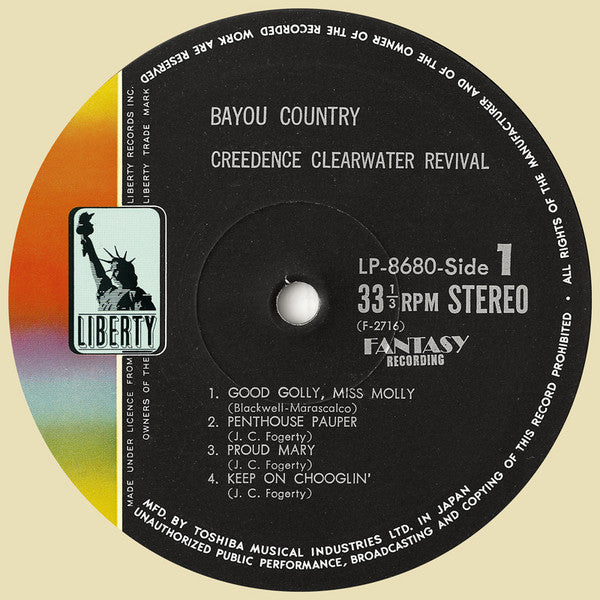 Creedence Clearwater Revival : Bayou Country (LP, Album)